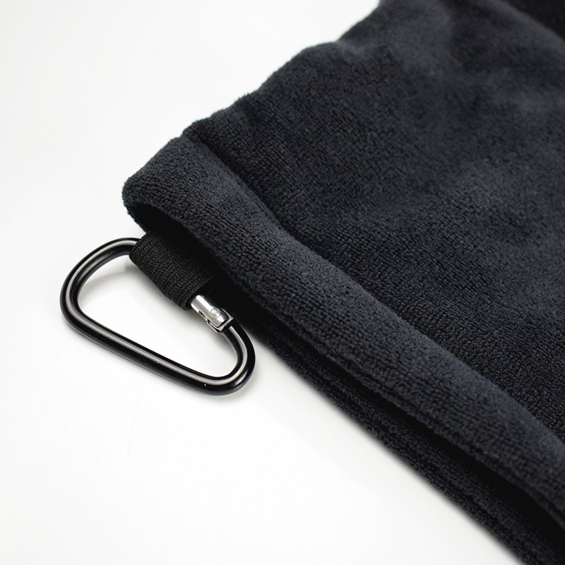 Microfiber Golf Towel with Carabiner-5.5x5.5"
