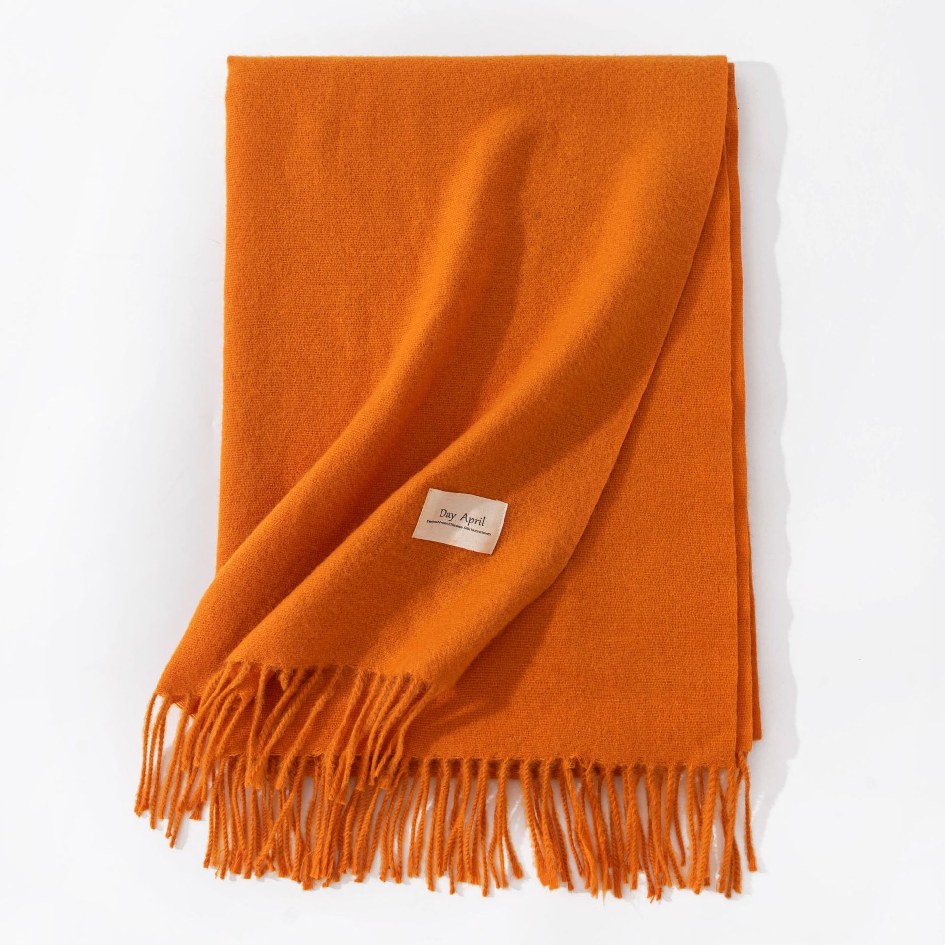 Polyester Winter Warmth Scarf W/ Tassel
