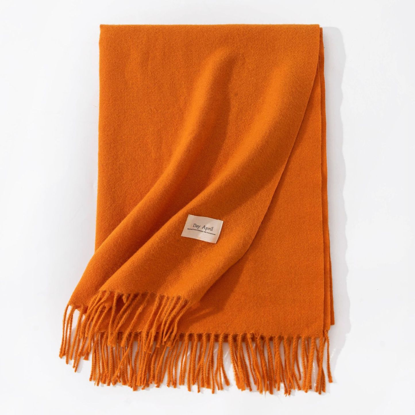 Polyester Winter Warmth Scarf W/ Tassel