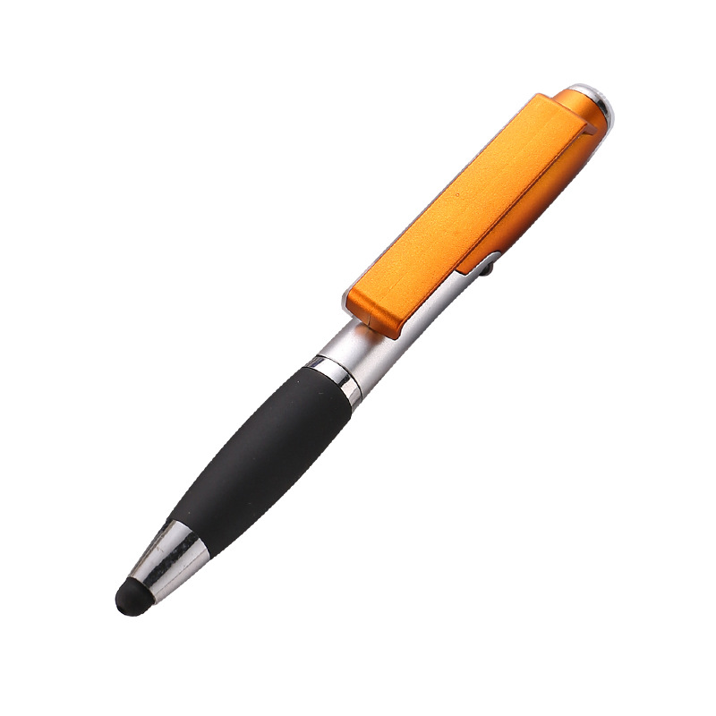 Multi-Function Ballpoint Pen with Stylus, LED & Stand