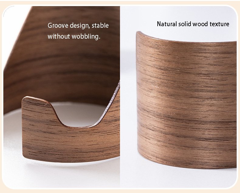 Black Walnut Desktop Tablet Holder