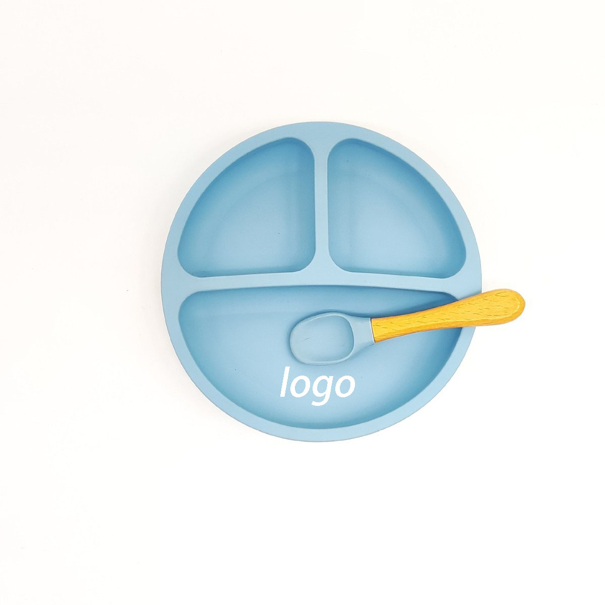 Silicone Baby Divided Plate Set