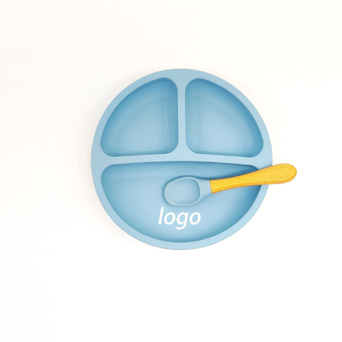 Silicone Baby Divided Plate Set