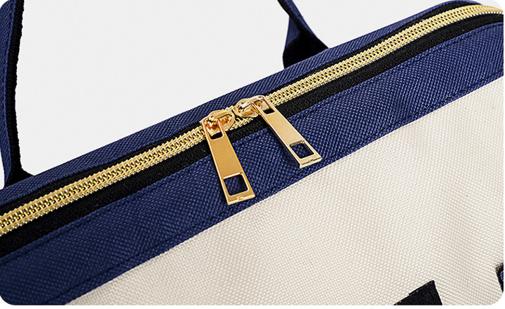 Oxford Cloth Diaper Mommy Bag with Bottle Storage-16.5"x9.8"x 6.6"