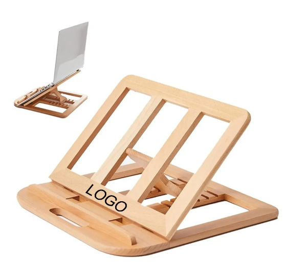 Wooden Adjustable Laptop & Book Stand