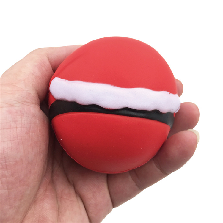 PU Slow Rebound Christmas Stress Balls-2.7"x2.7"