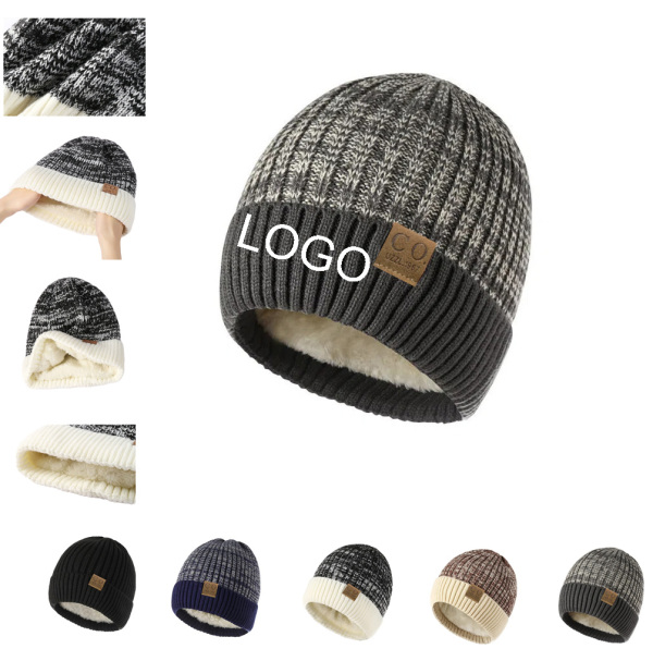 Double Layer Fleece Winter Beanie