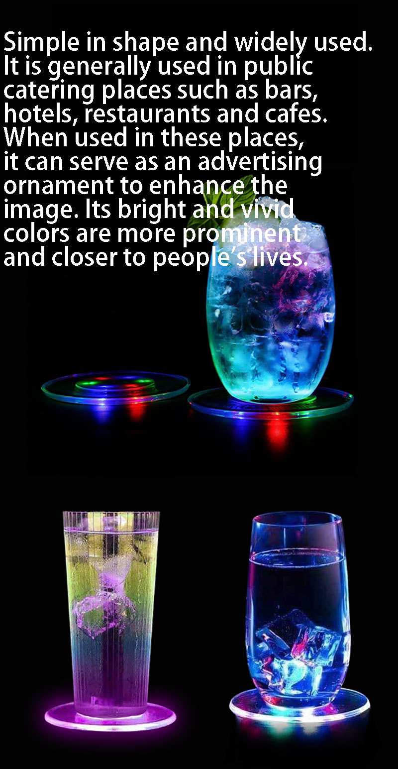 Round LED Acrylic Glowing Coaster