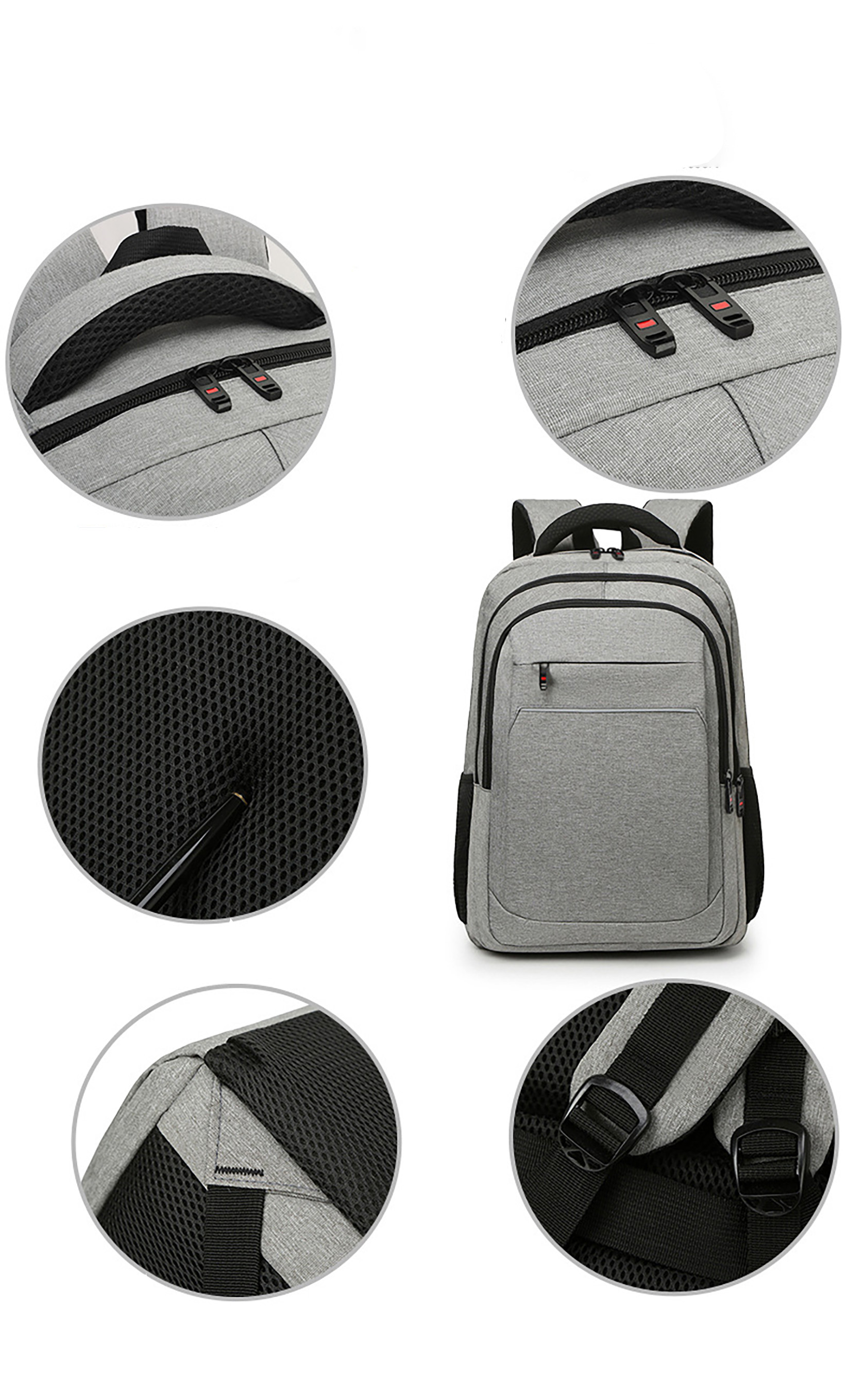 Business Multi-Compartment Backpack-16.9"x12.5"x 5.5"