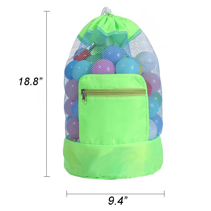 Foldable Mesh Beach Bag-18.8"x9.4"