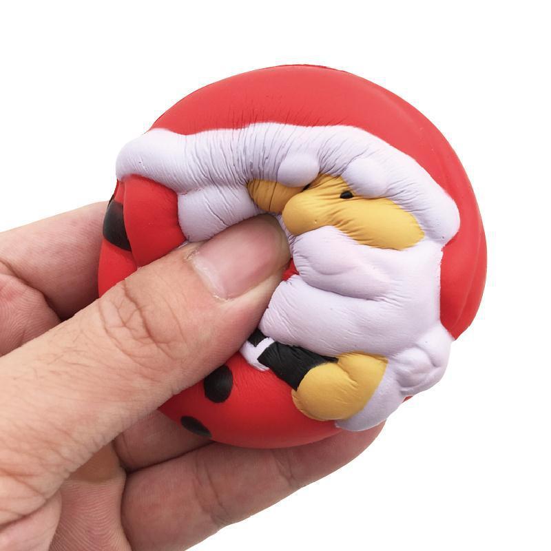 PU Slow Rebound Christmas Stress Balls-2.7"x2.7"