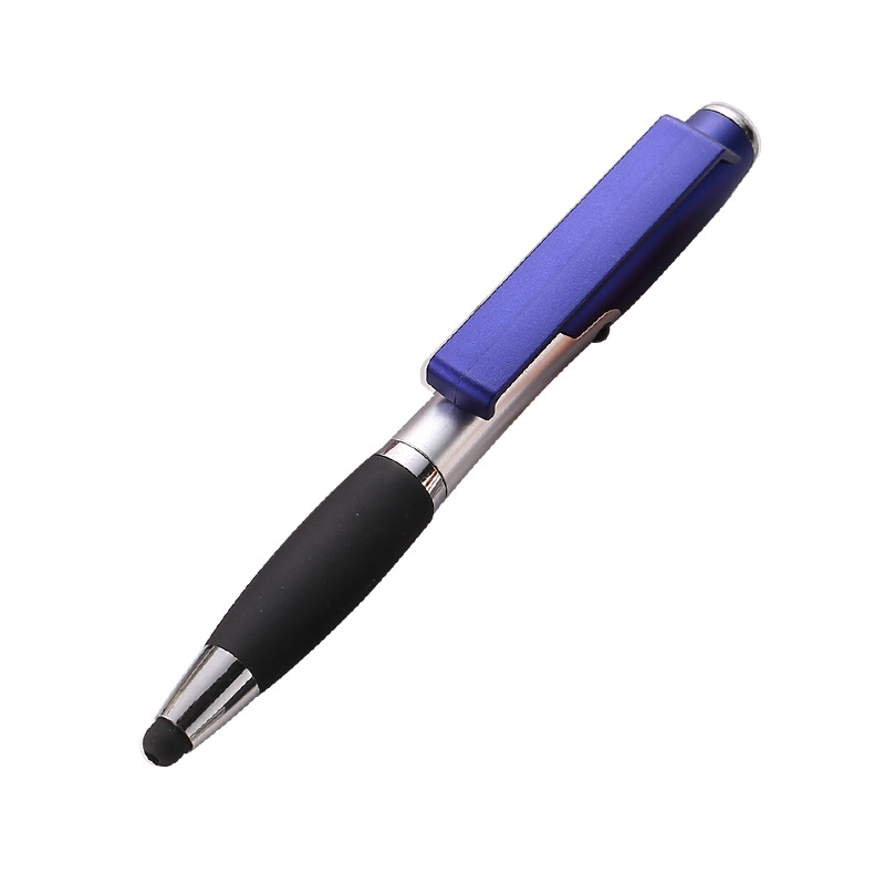 Multi-Function Ballpoint Pen with Stylus, LED & Stand