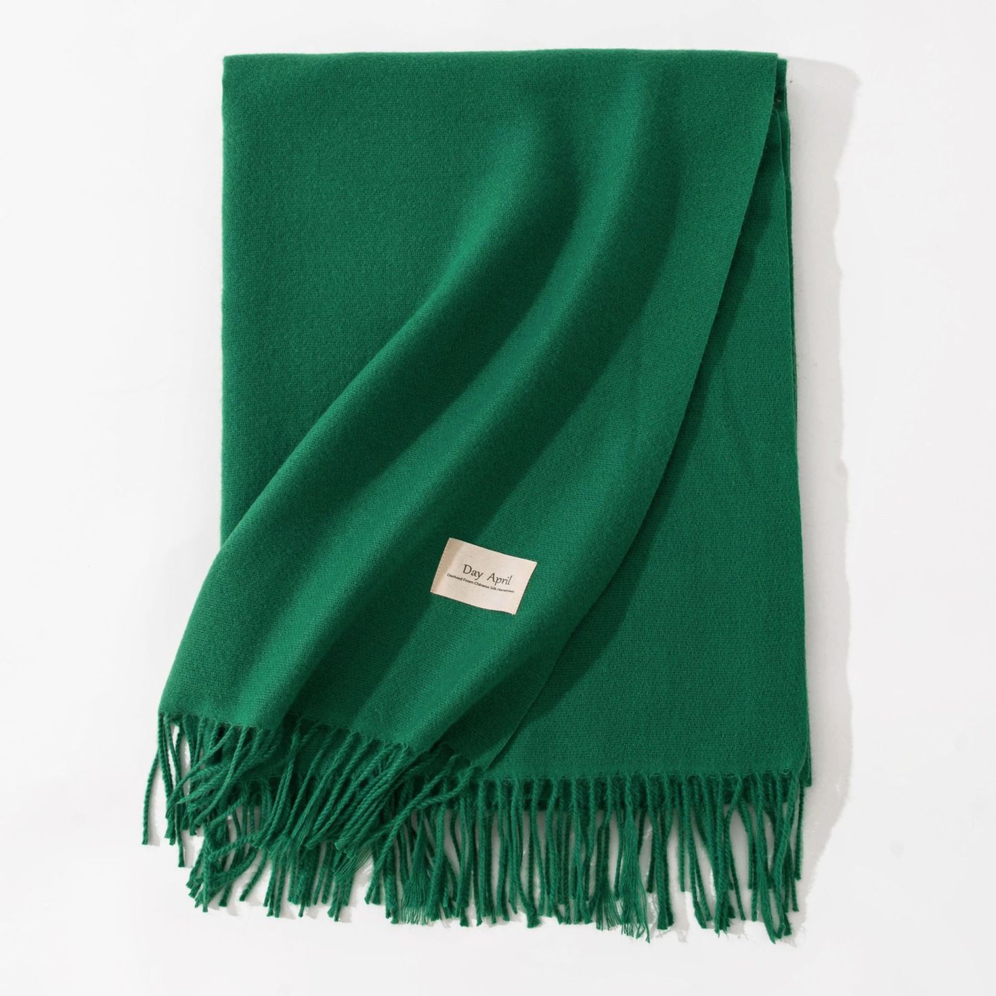 Polyester Winter Warmth Scarf W/ Tassel