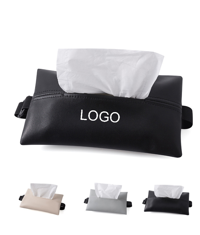 PU Leather Car Tissue Holder