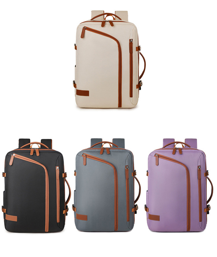 Expandable USB Business Backpack-17.3"x12.2"x 8.6"