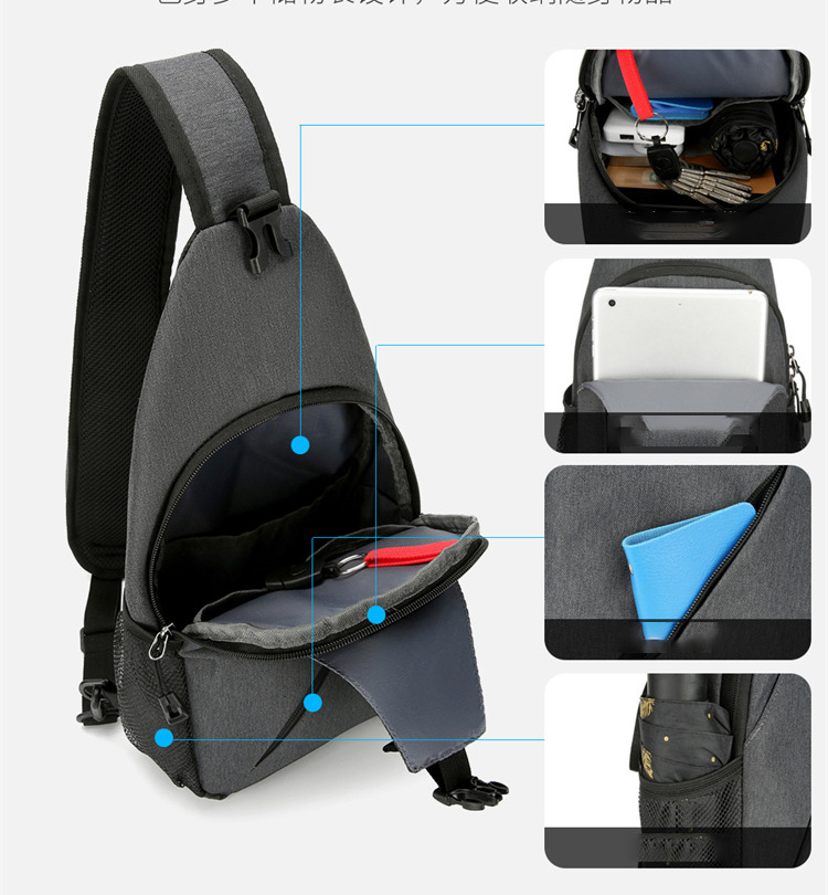 Reflective Sports Crossbody Bag-14.5"x7.4"x 3.9"