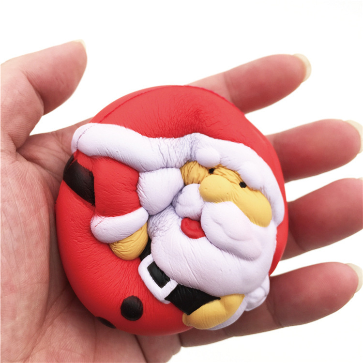PU Slow Rebound Christmas Stress Balls-2.7"x2.7"