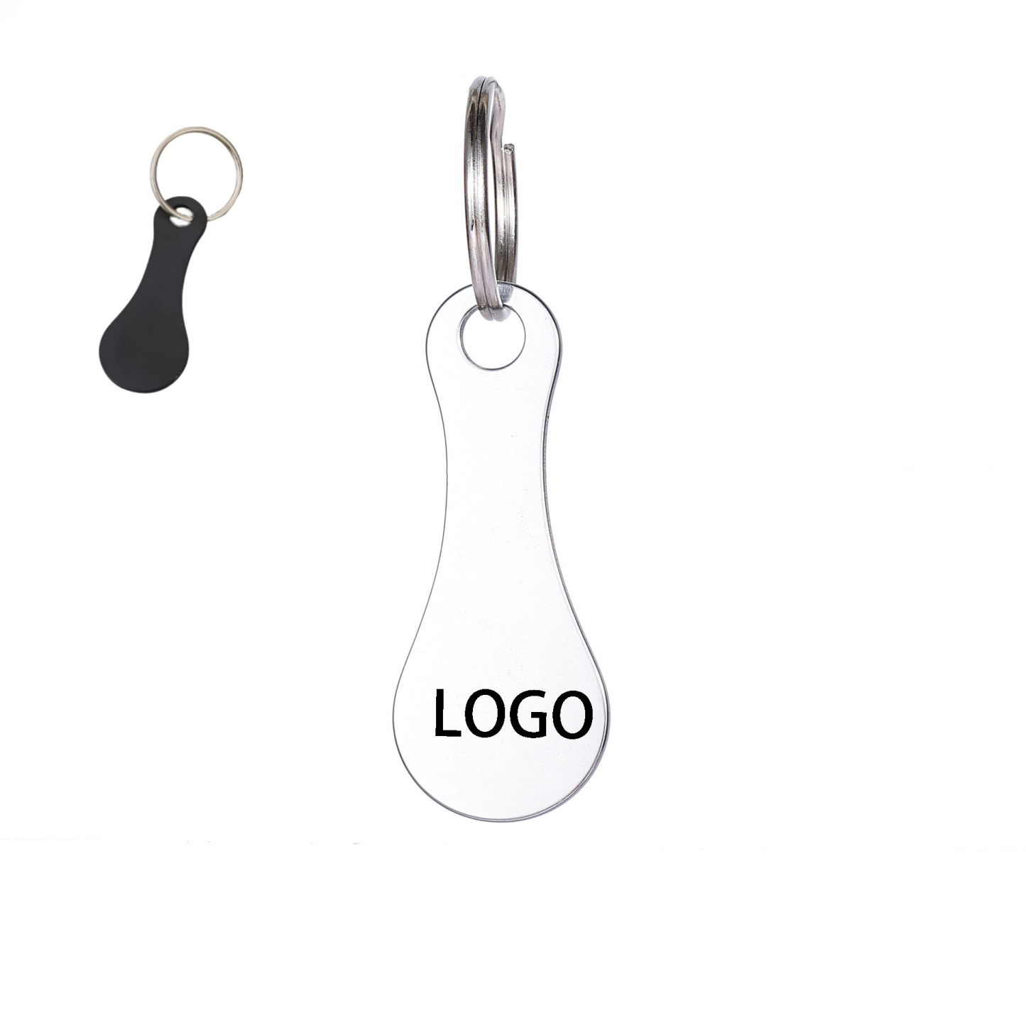 Stainless Steel Supermarket Token Keychain