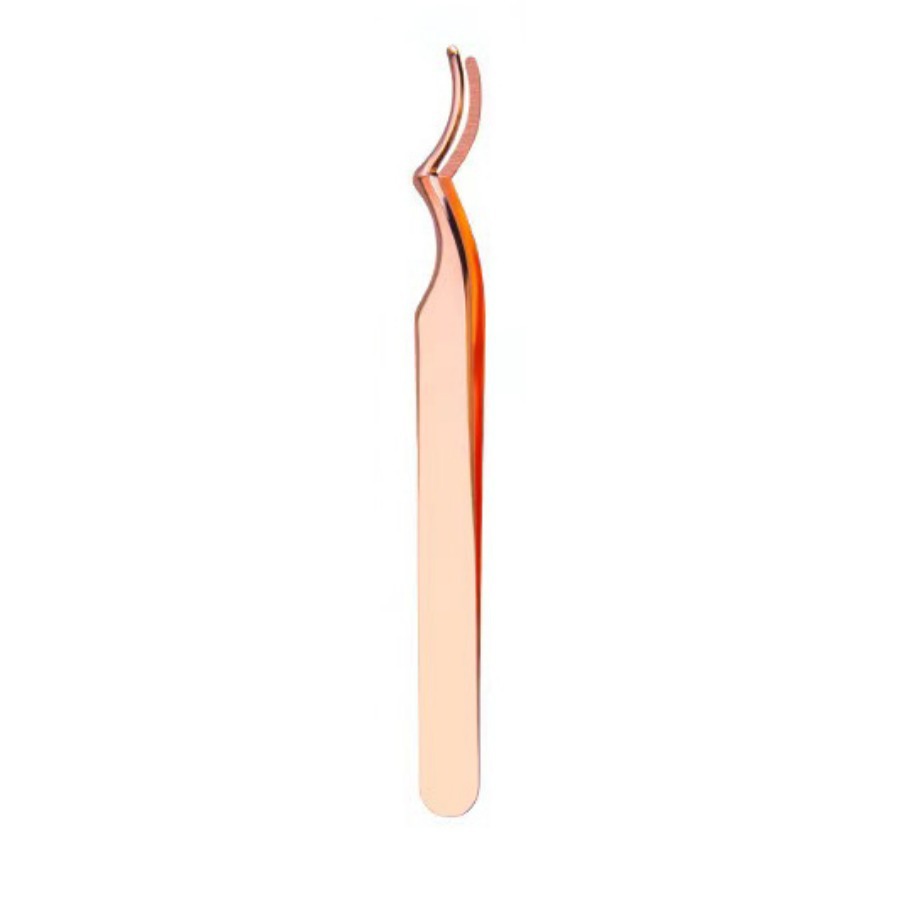 Stainless Steel Double Curve Eyelash Tweezer