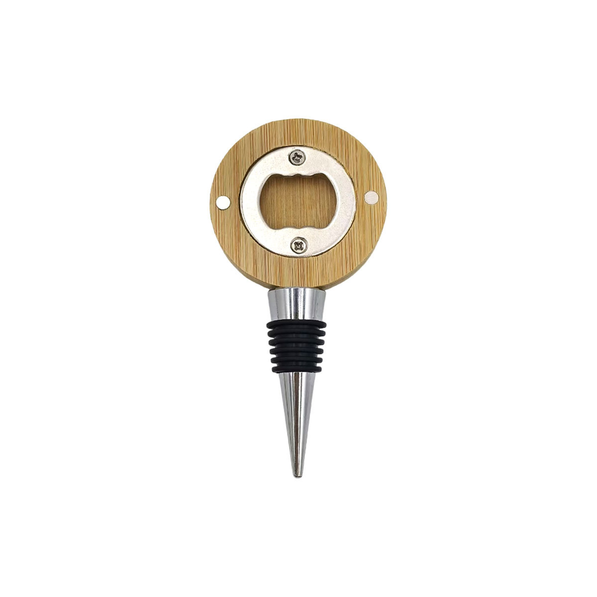 Bamboo Fridge Magnet Bottle Opener Wine Stopper