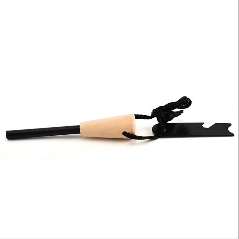 Wooden Handle Fire Starter Rod