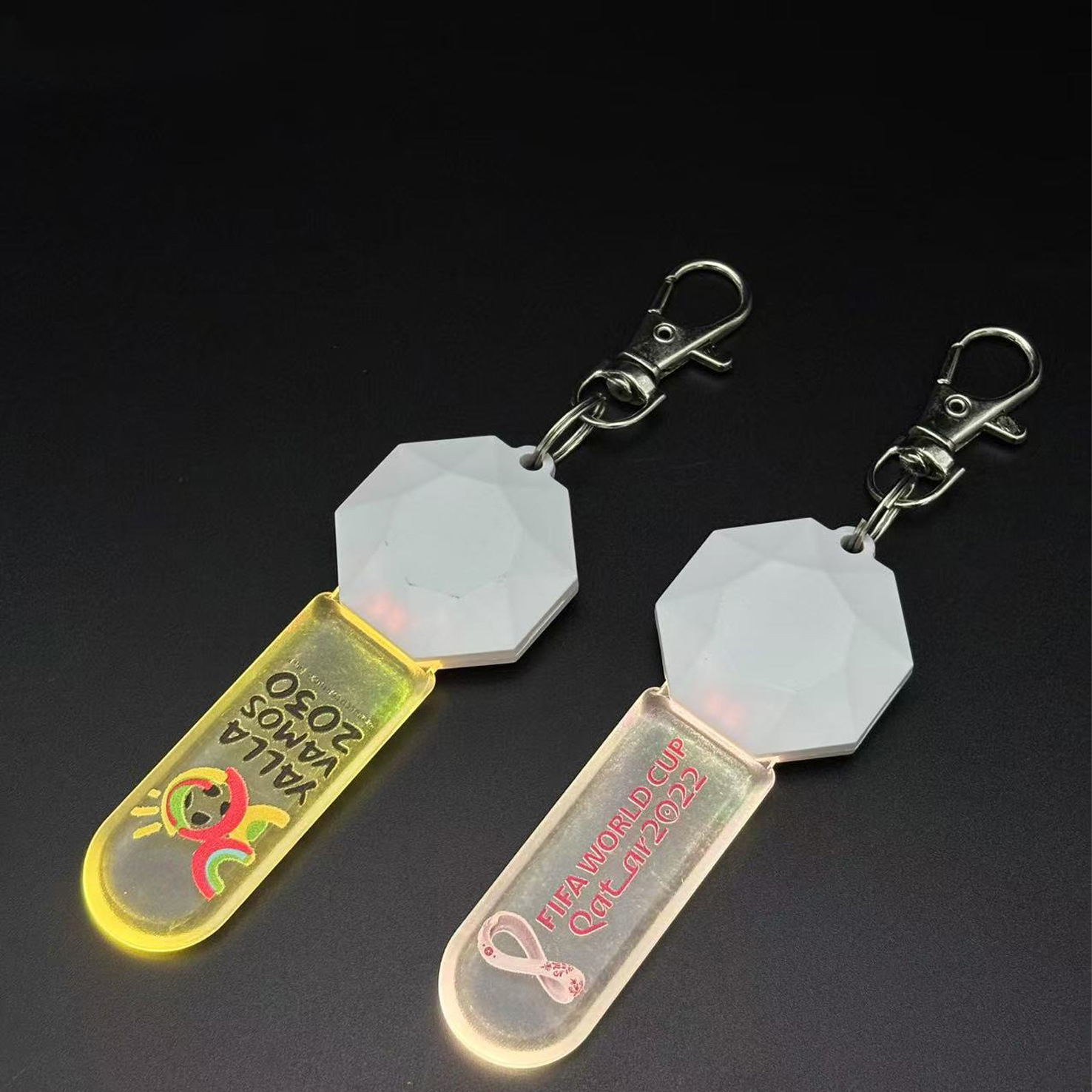 LED Acrylic Light Up Keychain