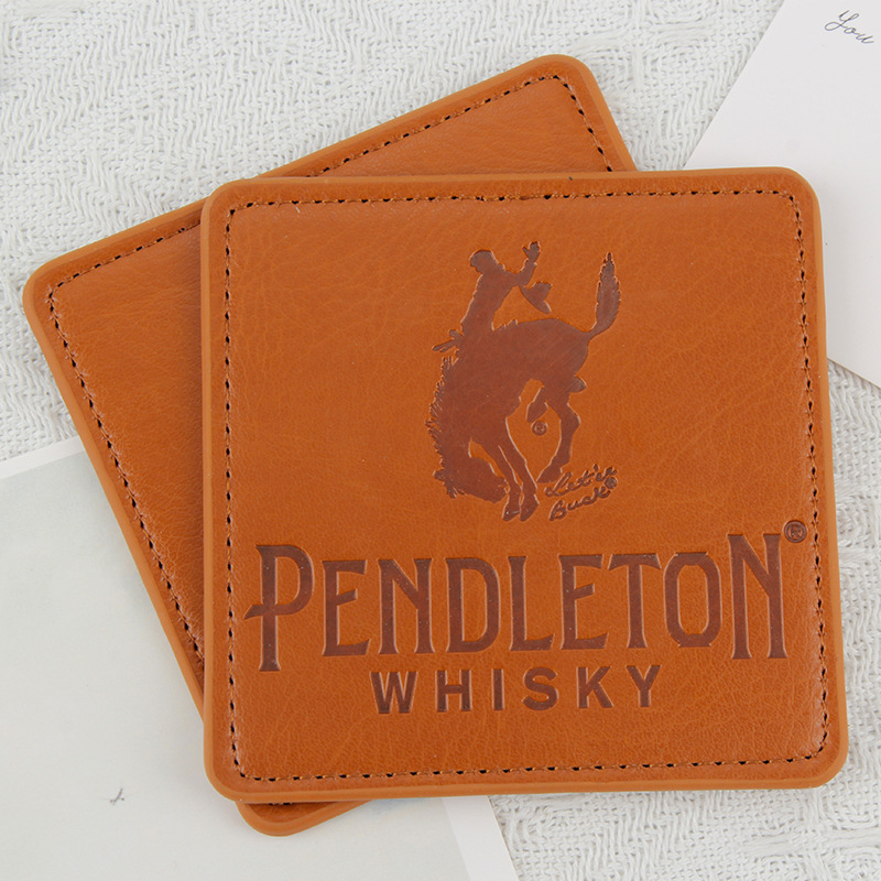 PU Double-Sided Leather Coaster