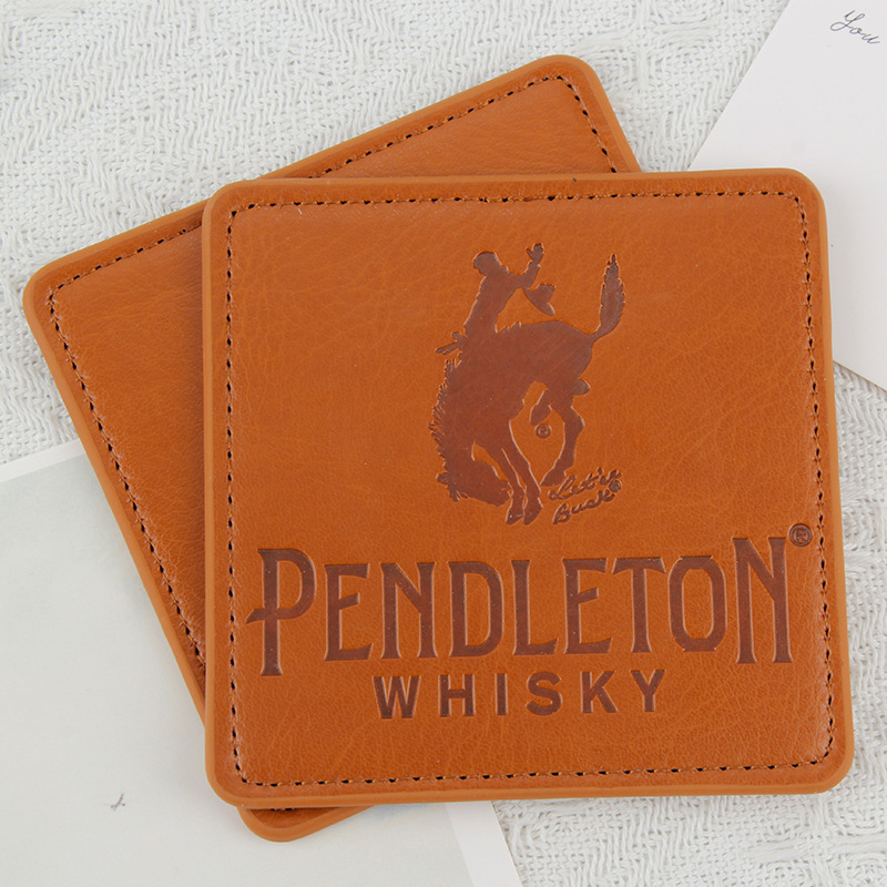 PU Double-Sided Leather Coaster