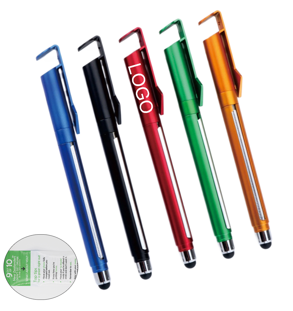 Plastic Stylus Pen with Stand