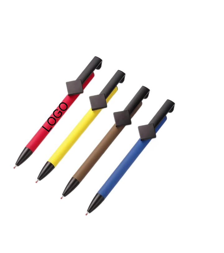 Plastic Ballpoint Pen w/ Stand