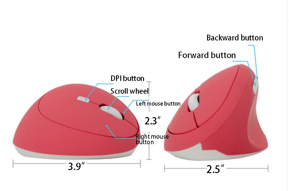 Wireless Charging Vertical Mouse Item # SJMFR743SAGE # 53447