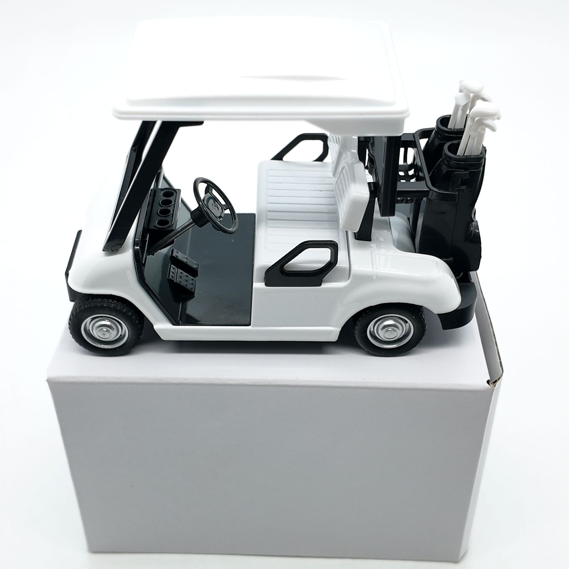Alloy Pull Back Golf Cart Model