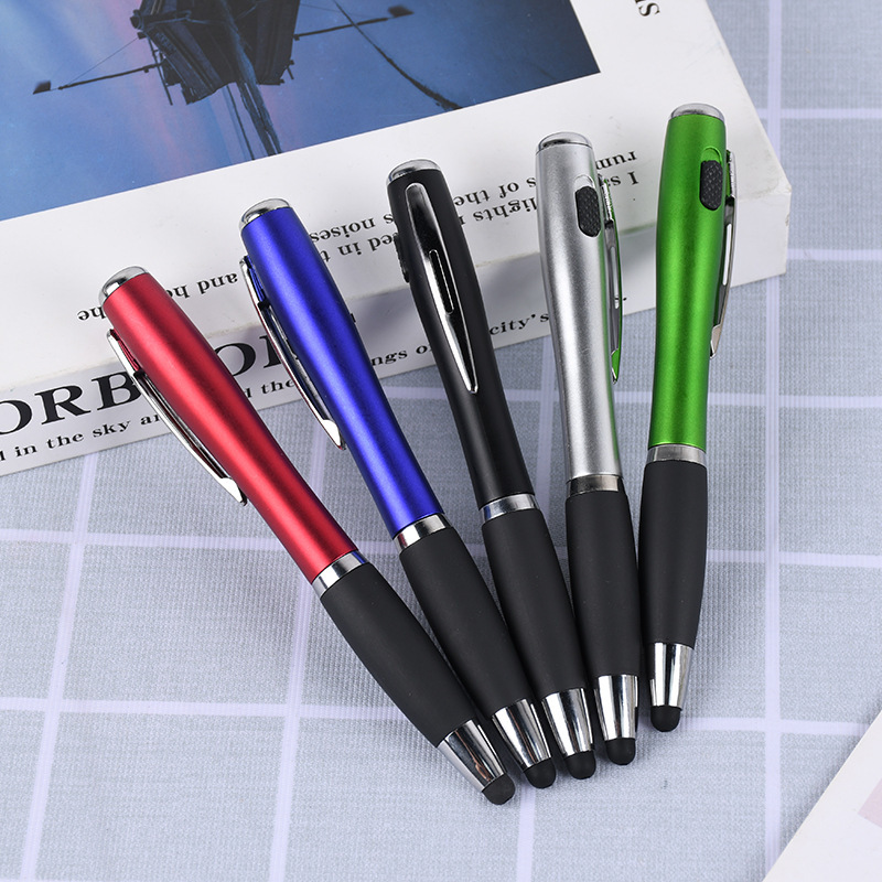 Twist Action Stylus Pen w/LED Light