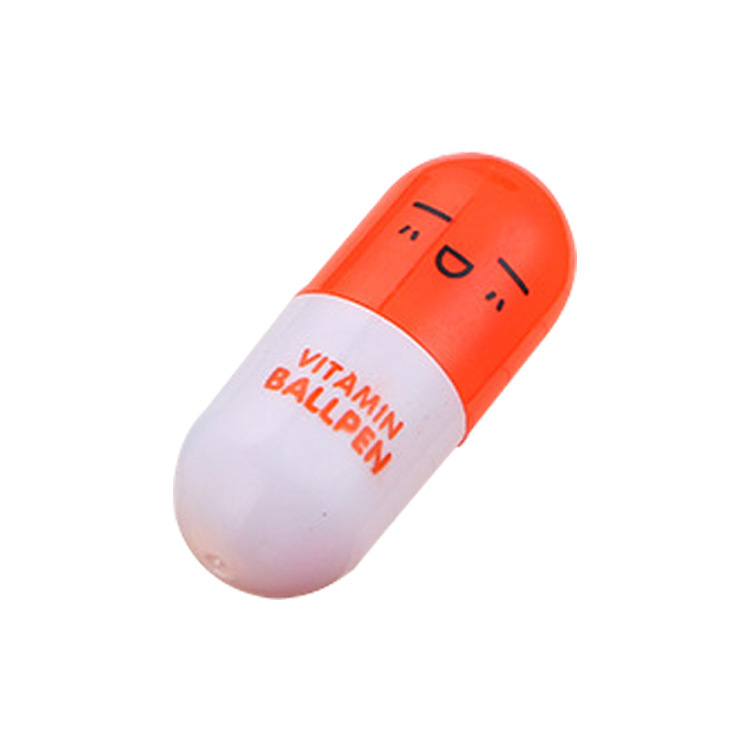Capsule Shaped Retractable Ballpoint Pen