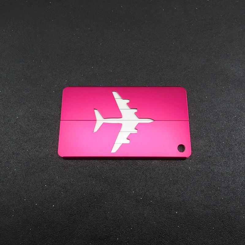 Aluminum Alloy Airplane-shaped Luggage Tag