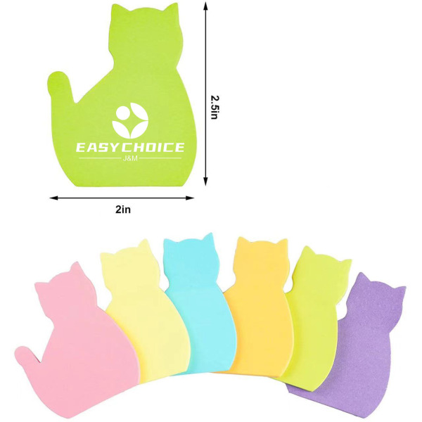 Cute Cat Shaped Sticky Notes