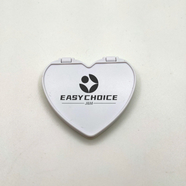 Heart-Shaped Single-Side Mirror Phone Holder