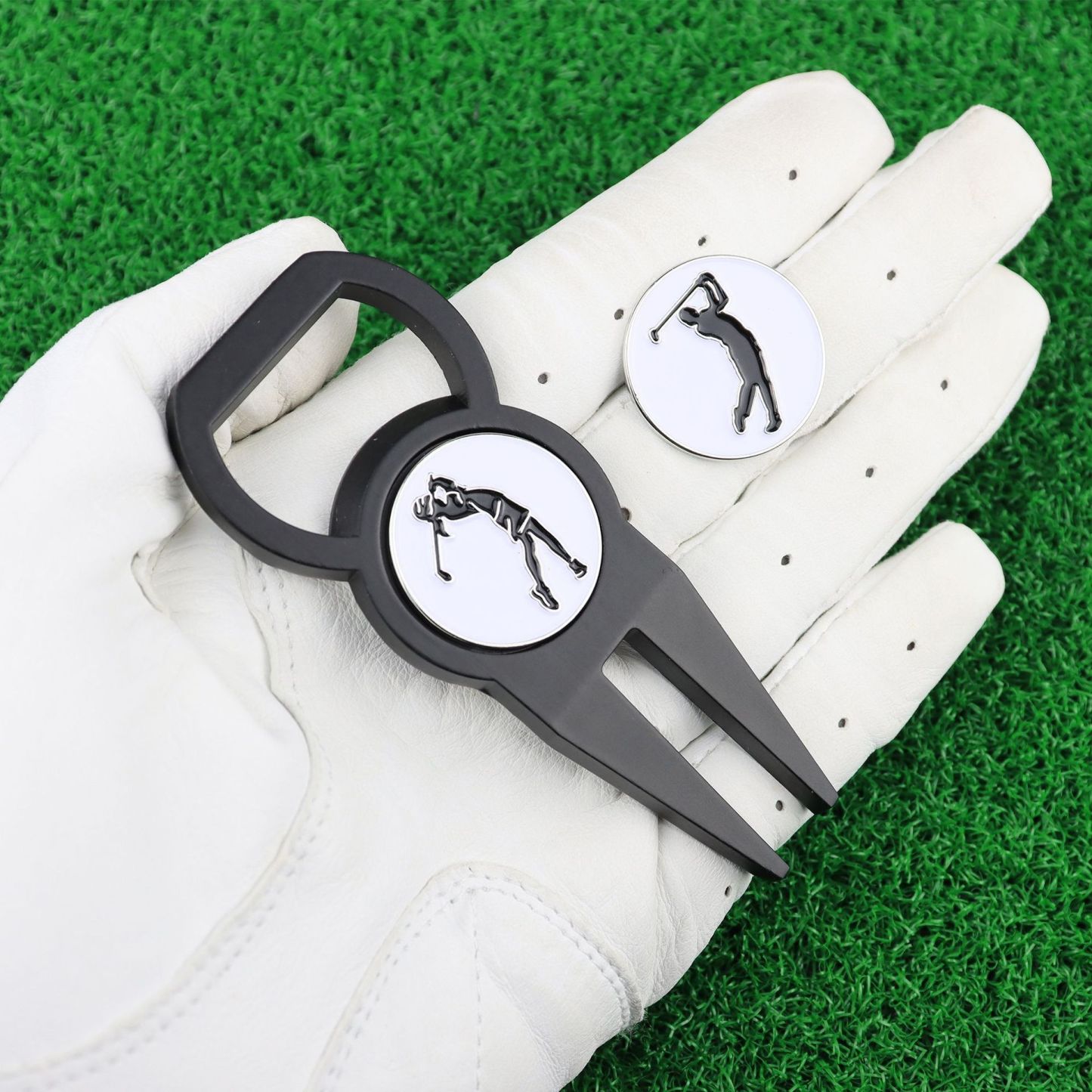 Golf Metal Bottle Opener Ball Fork