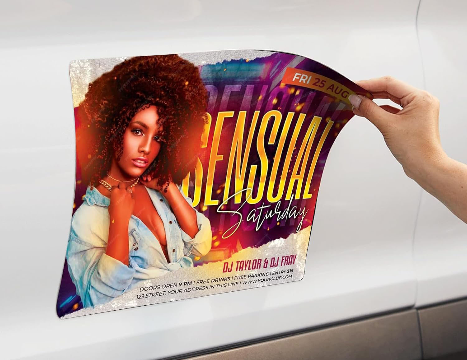 Full-Color Magnetic Car Sticker