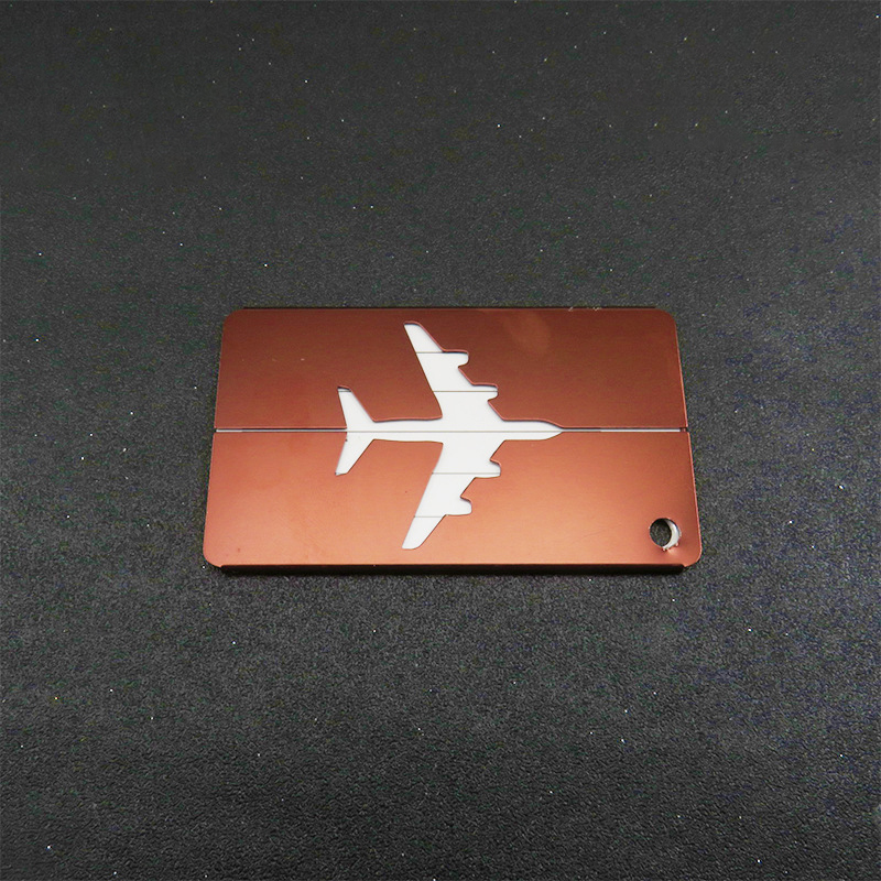 Aluminum Alloy Airplane-shaped Luggage Tag