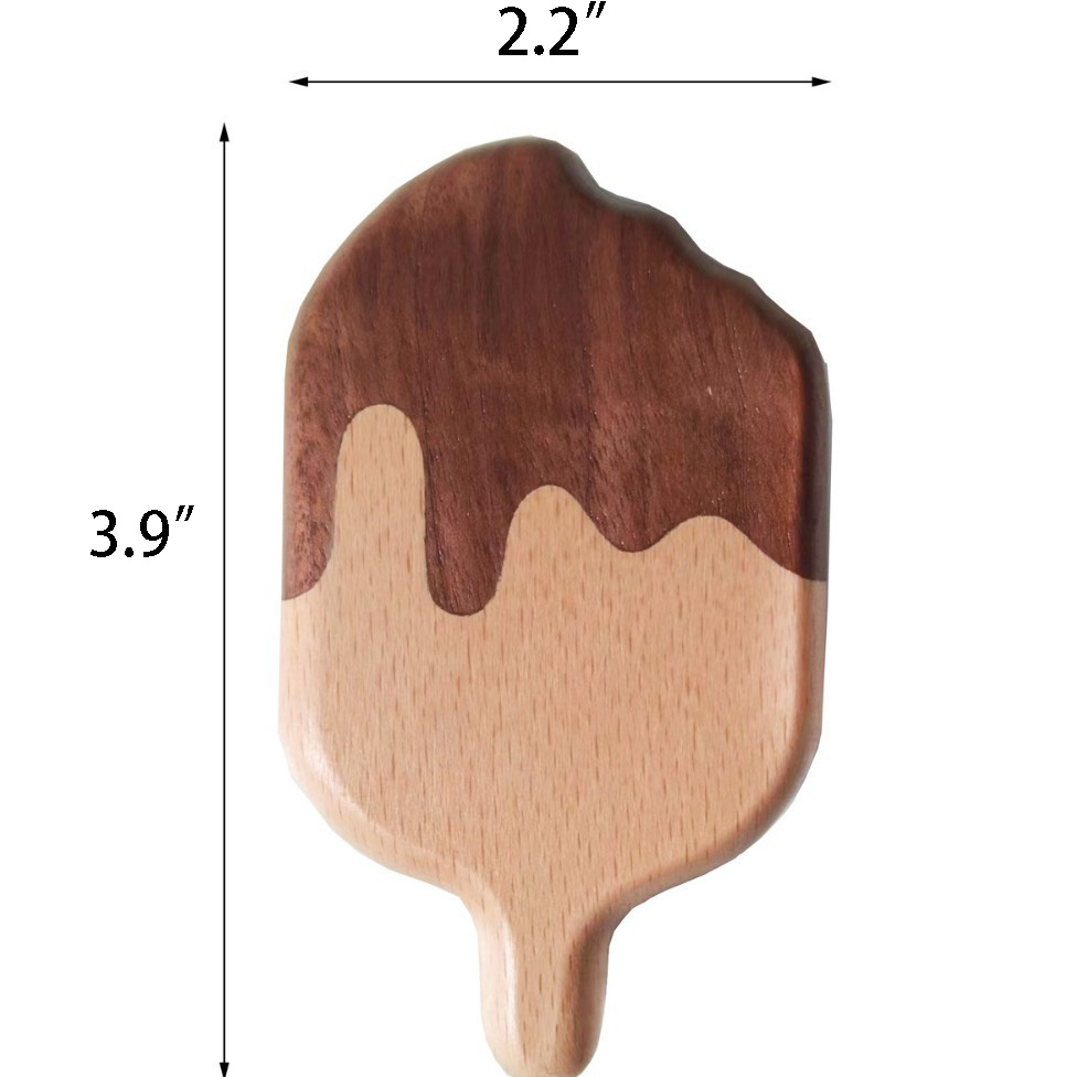 Wood Popsicle Shaped Magnetic Bottle Opener