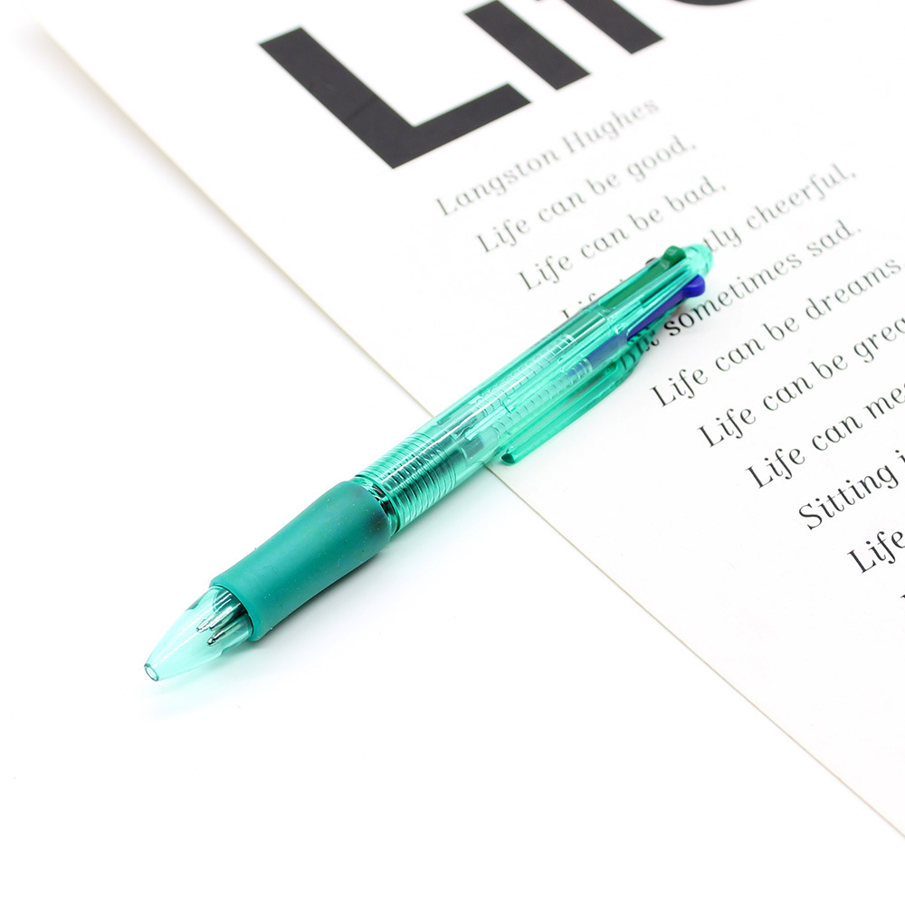 4-Color Plastic Click Ballpoint Pen