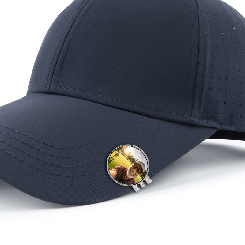Magnetic Metal Golf Hat Clip with Marker