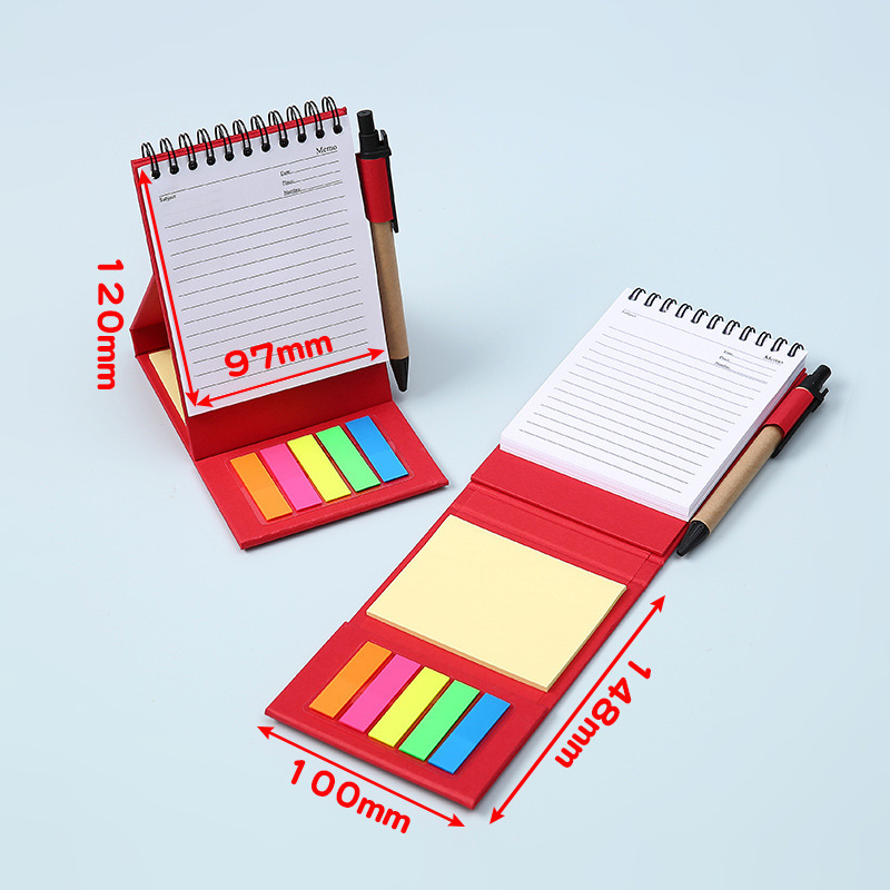 Coil-Bound Sticky Note Notebook