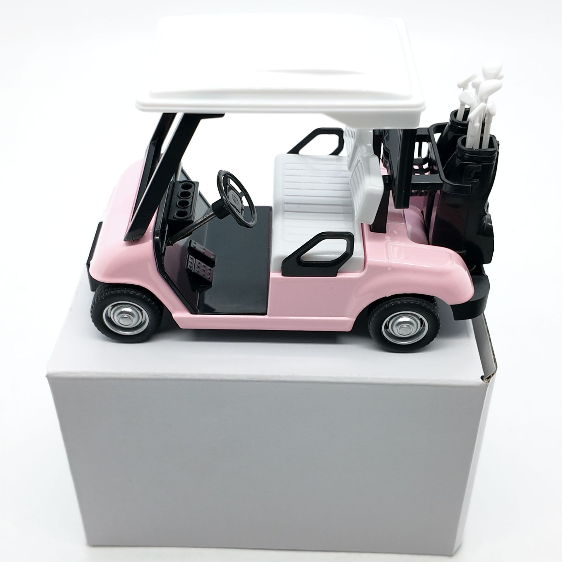 Alloy Pull Back Golf Cart Model
