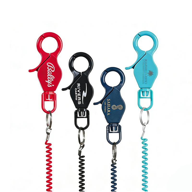 20" Casino Coil Spring Lanyard with Lobster Clasp