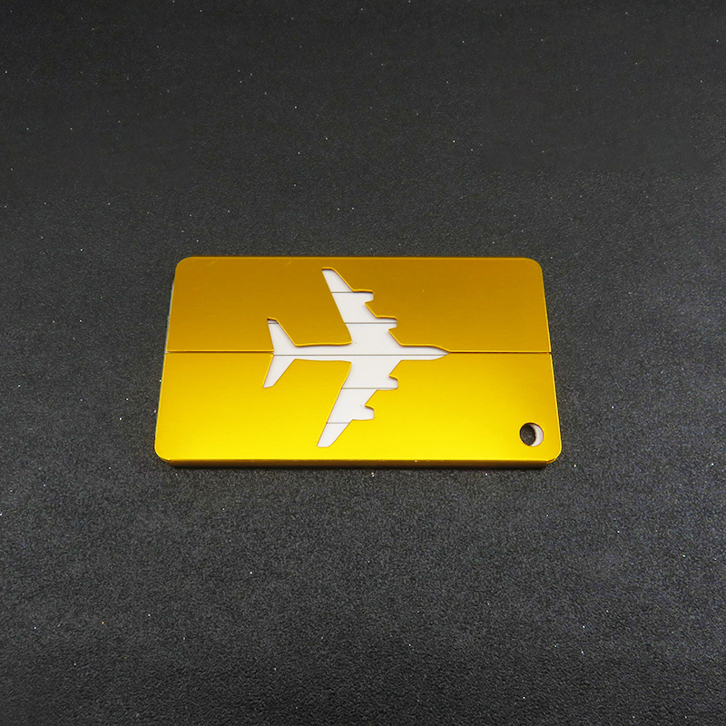 Aluminum Alloy Airplane-shaped Luggage Tag