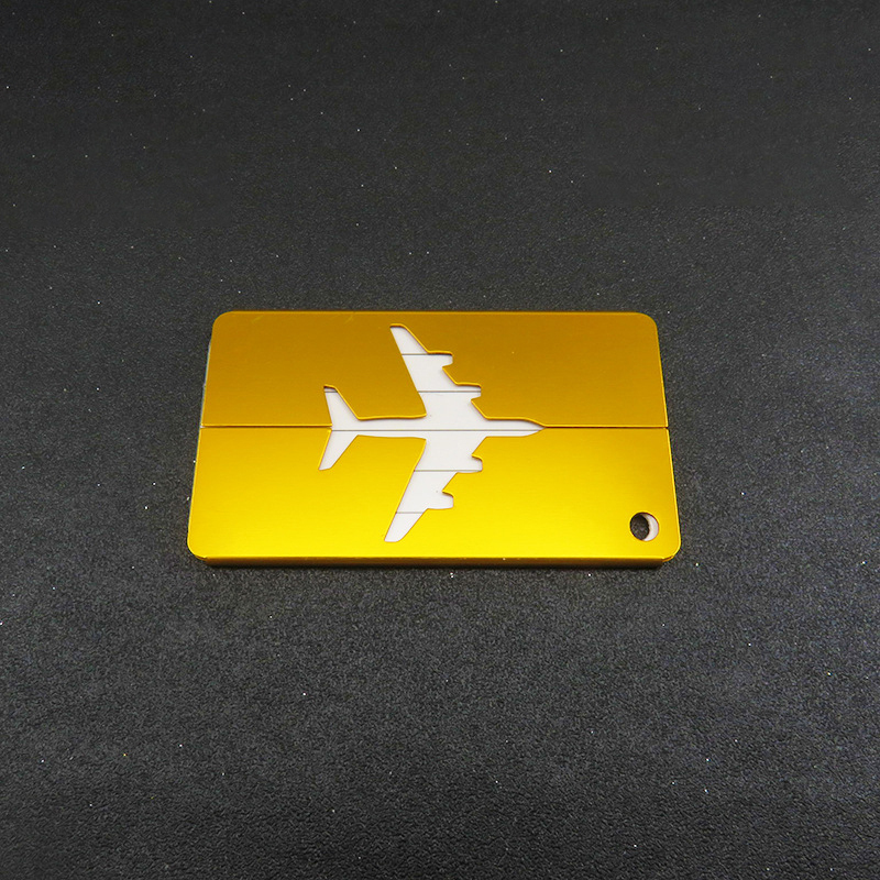 Aluminum Alloy Airplane-shaped Luggage Tag