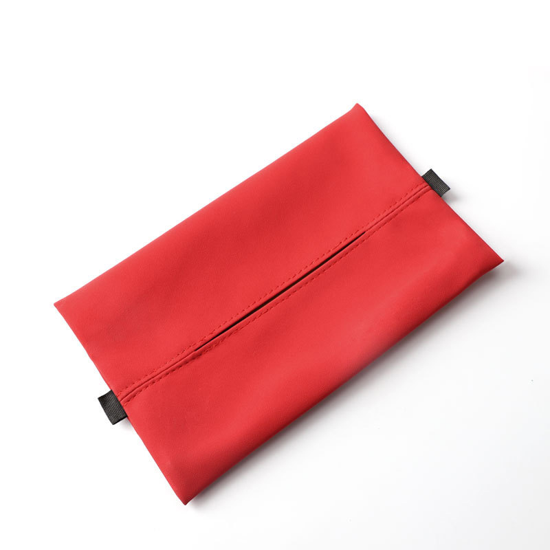 Faux Suede Car-mounted Tissue Holder