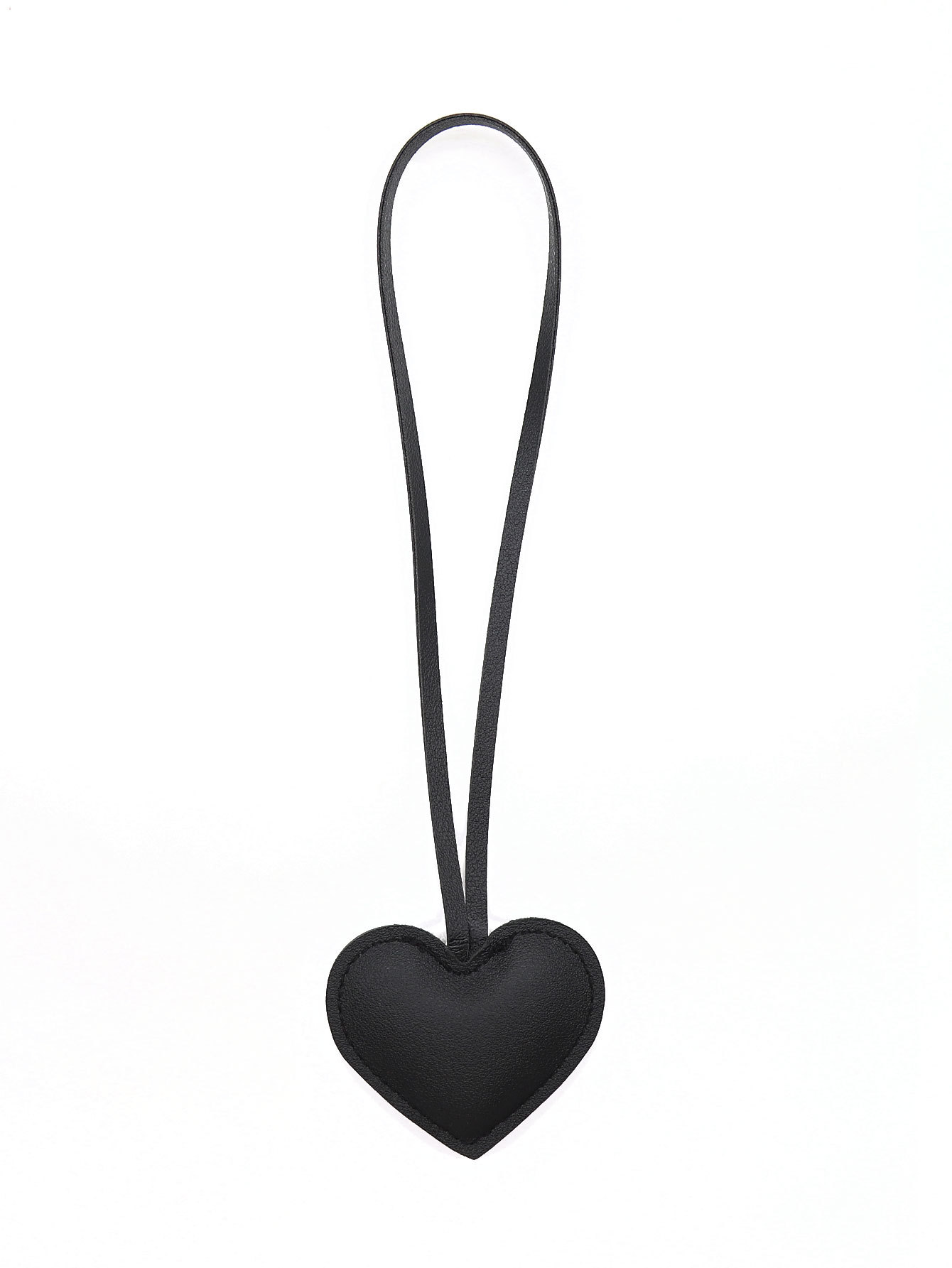 Faux Leather Heart Bag Charm